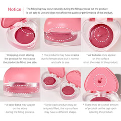 dasique Souffle Color Pot lifestyle flatlay with makeup bag highlighting portability
