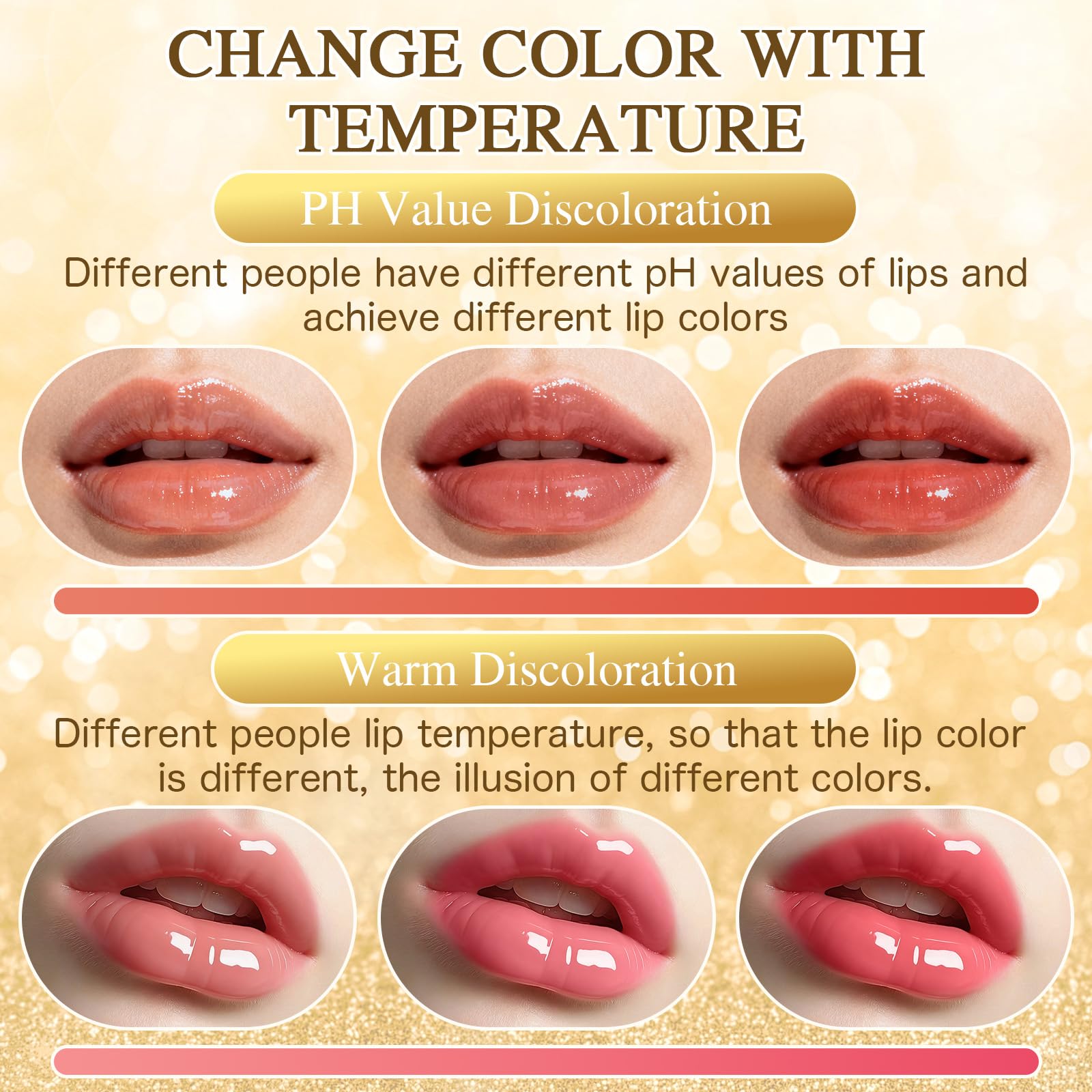 DASIUIP 24K gold flakes detail highlighting luminous shimmer and elegant glow effect