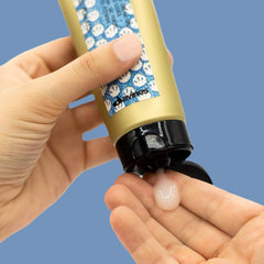 Davines product being dispensed to show amount control and quick workability