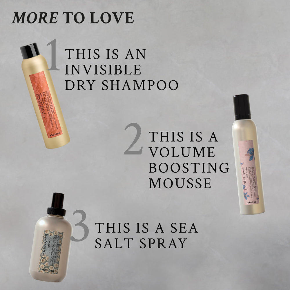 Davines lifestyle image of model with undone textured hair