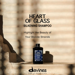 Davines shampoo lather on hair demonstrating gentle cleansing and shine