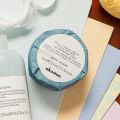 davines forming pomade styled short hair example providing natural texture and definition