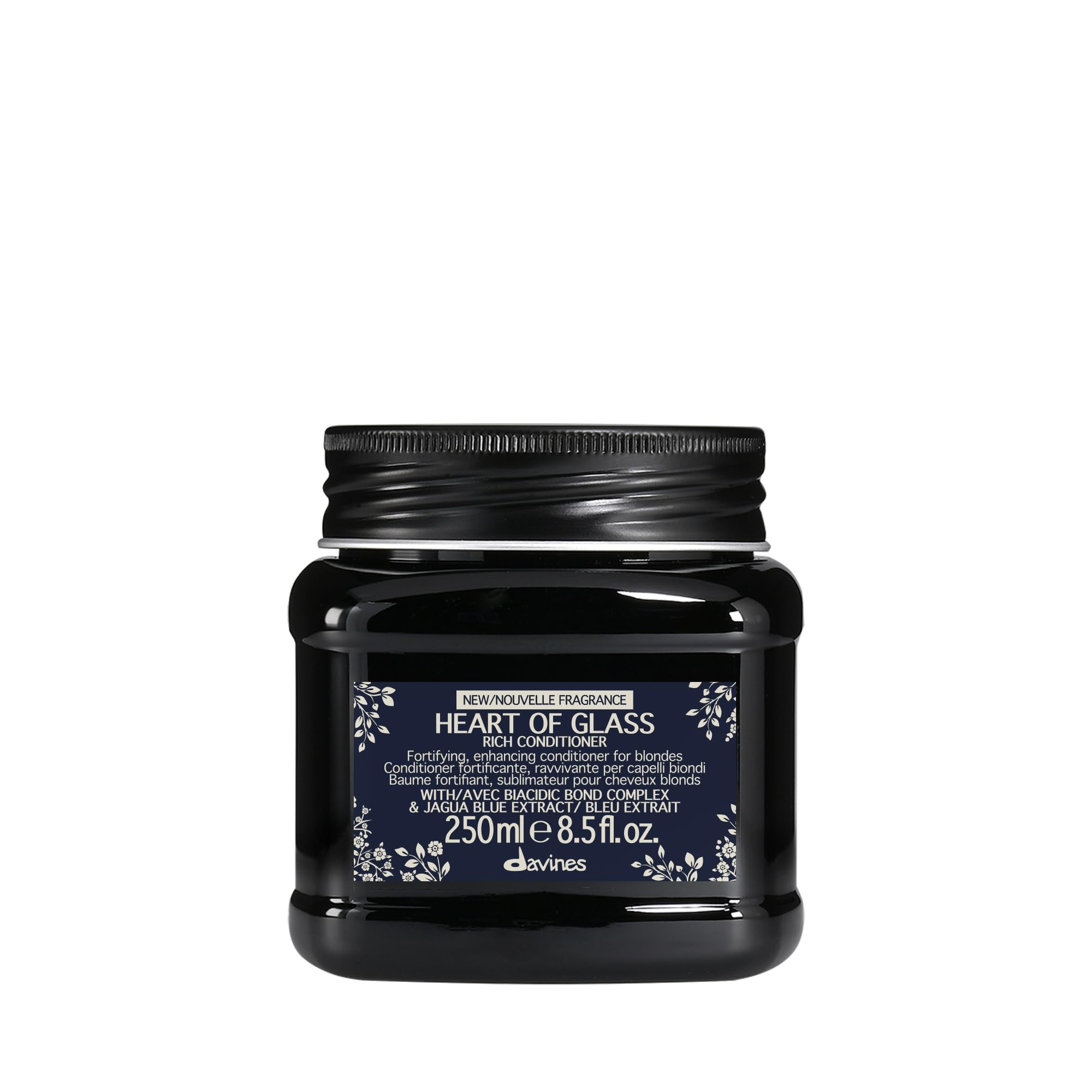 Davines bottle front view showing product and brand for clear identification
