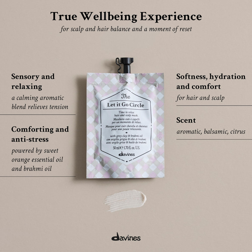 Davines jar open revealing smooth mask texture for fast absorption benefit