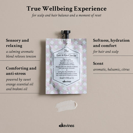 Davines jar open revealing smooth mask texture for fast absorption benefit