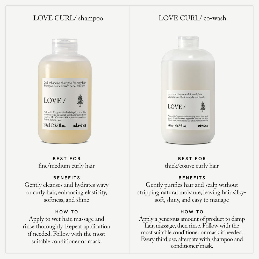 Davines creamy co-wash close-up revealing hydrating texture that eases detangling
