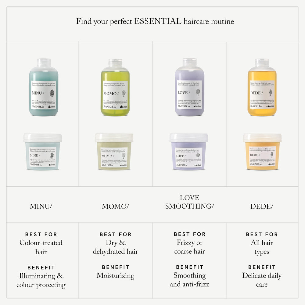 Davines on a bathroom shelf in lifestyle scene suggesting salon-grade care at home
