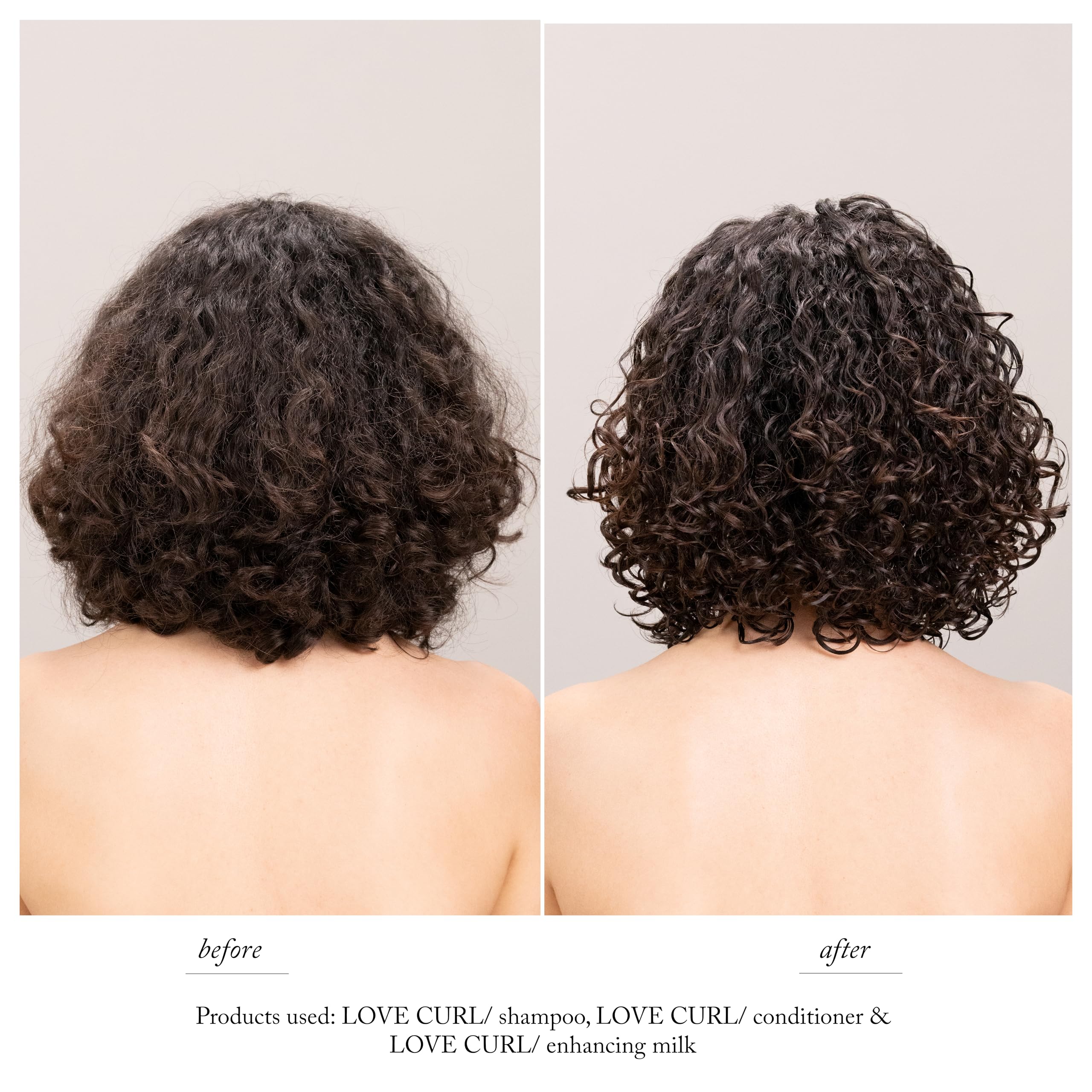 Davines LOVE CURL conditioner back label highlighting ingredients and usage benefits