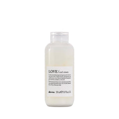 Davines LOVE Curl Cream front bottle showing brand and compact design benefits