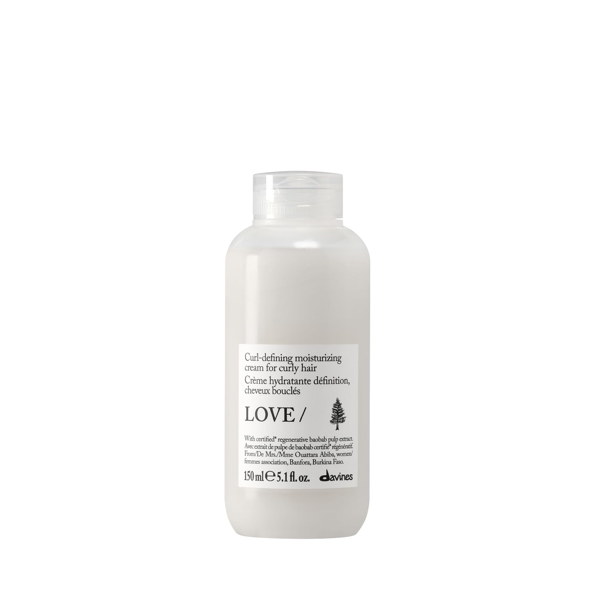 Davines LOVE CURL front packaging showing product and benefit of curl definition