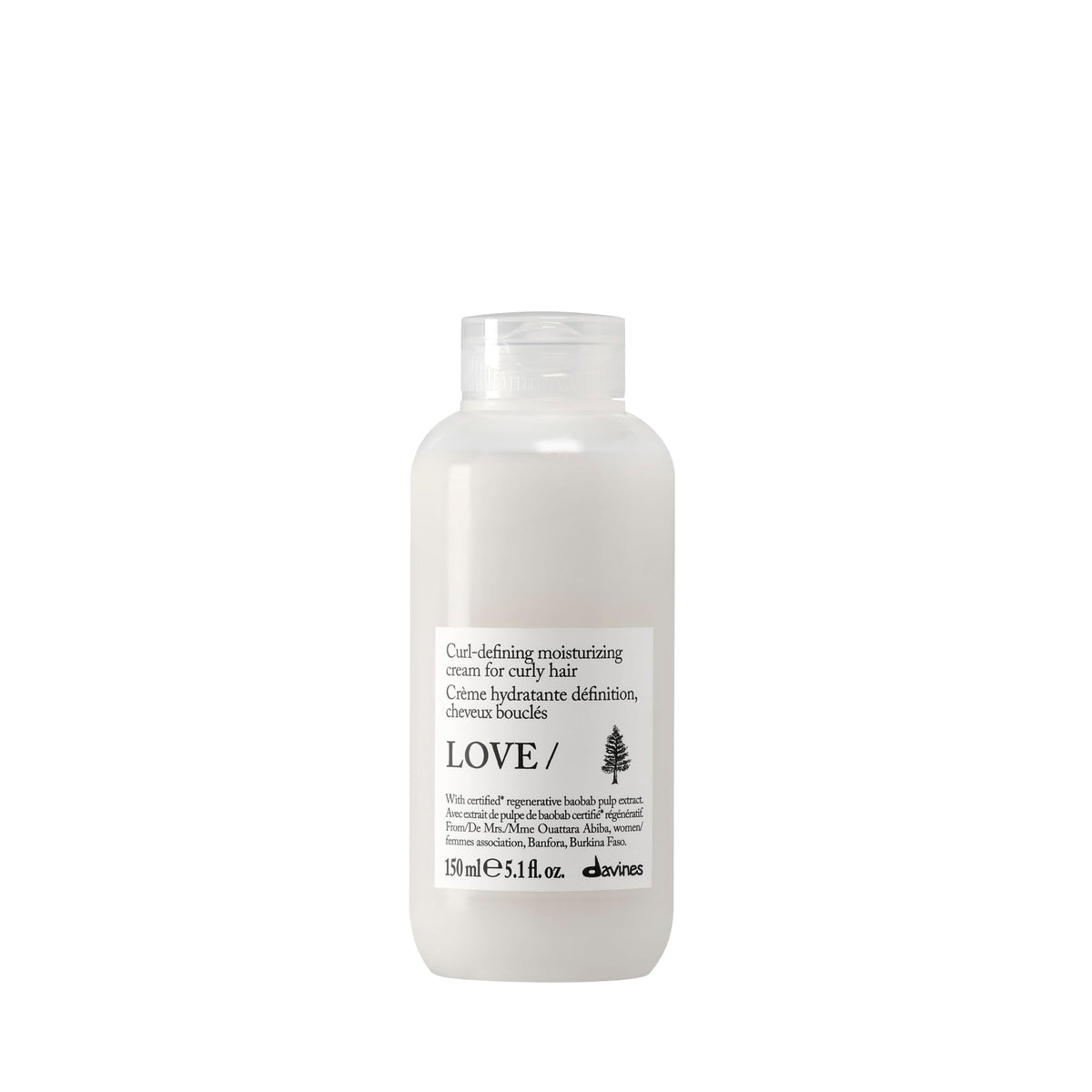 Davines LOVE CURL front packaging showing product and benefit of curl definition