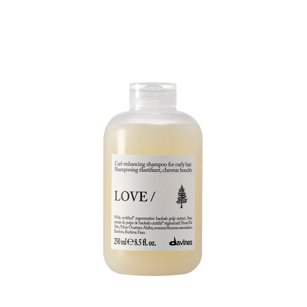 Davines front packaging showing bottle and branding, clear product identification and trust