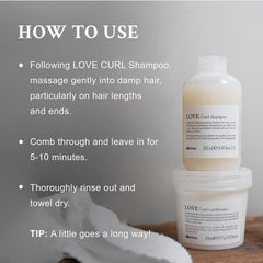 Davines LOVE Curl creamy texture close-up for smooth detangling benefit