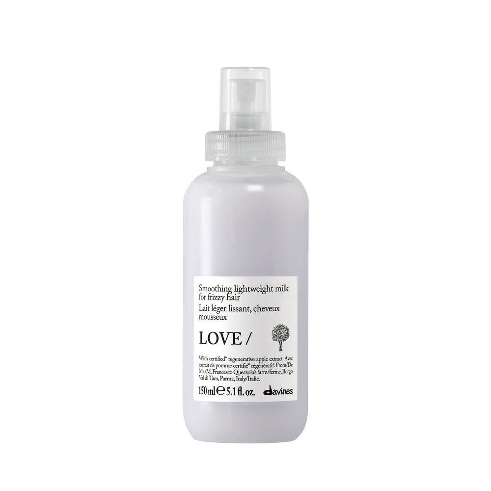 Davines bottle front packaging showing sleek label and size benefits