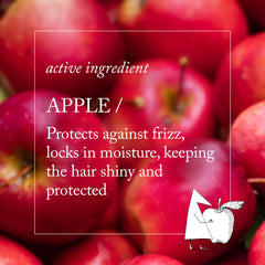 Davines apple pulp extract ingredient visual emphasizing regenerative benefit