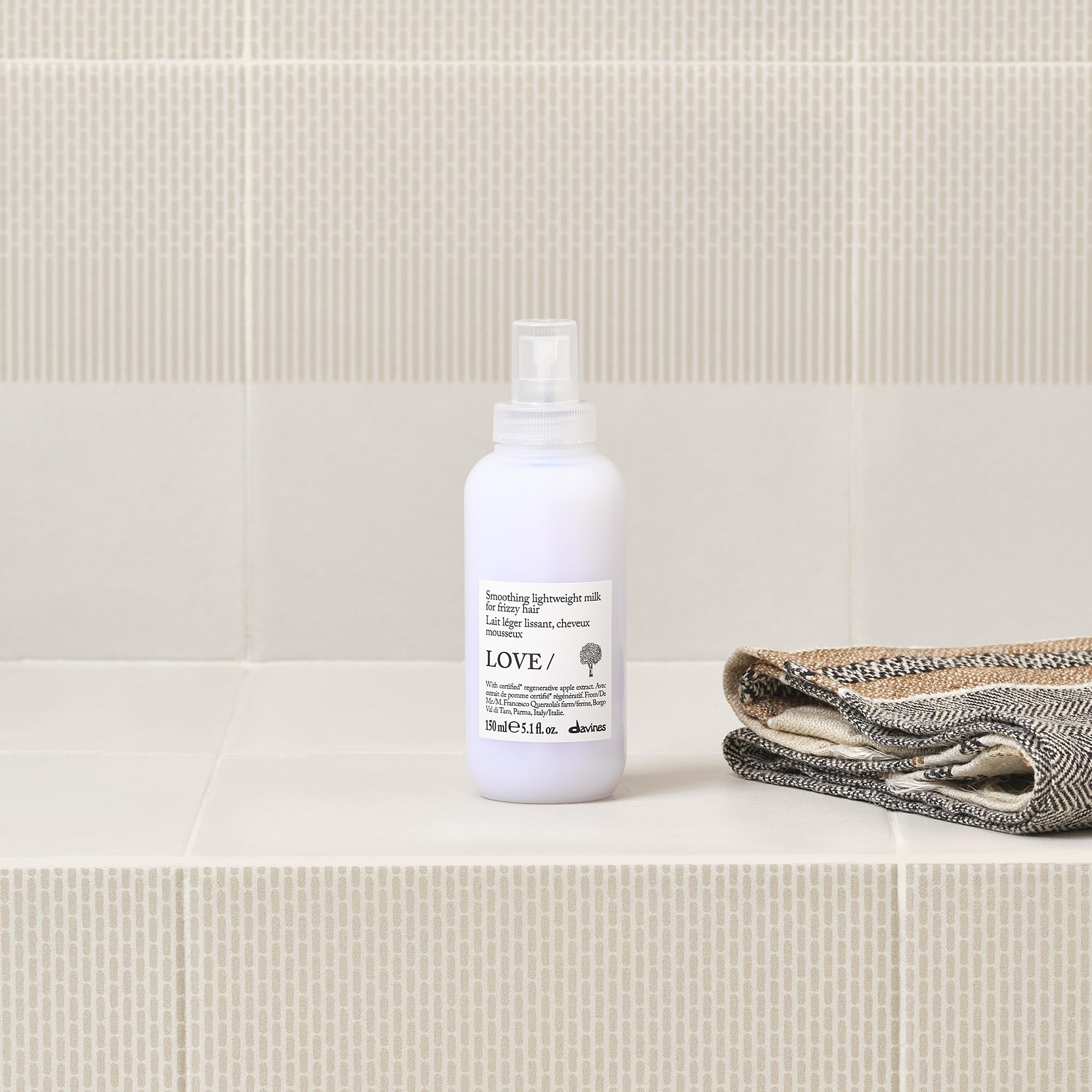 Davines applied to towel-dried hair offering smoother styling results