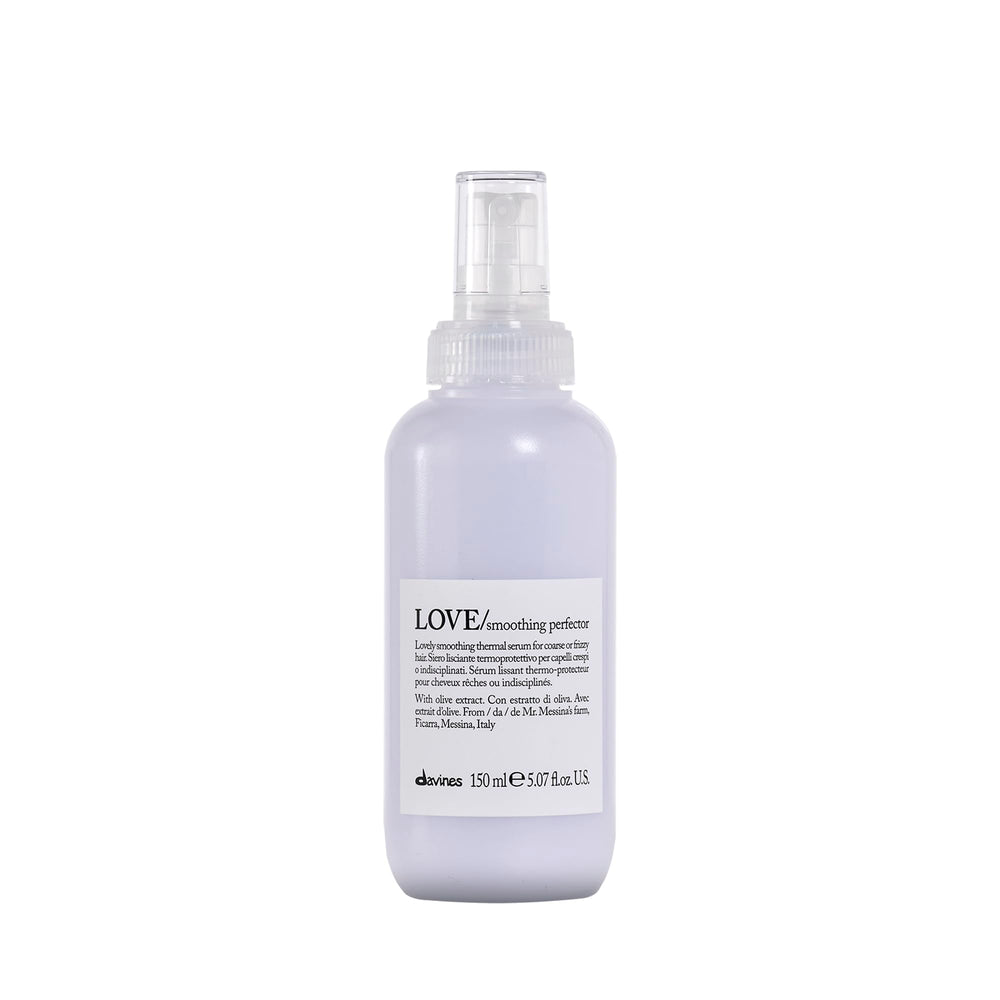 Davines bottle front view showing branding and lightweight smoothing benefits
