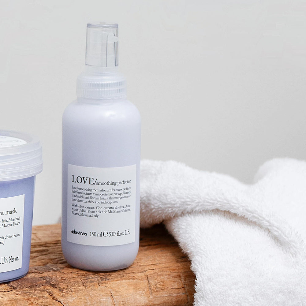 Davines pump detail focused on nozzle for precise, mess-free application