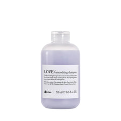 Davines LOVE smoothing shampoo front label showing product name and benefits