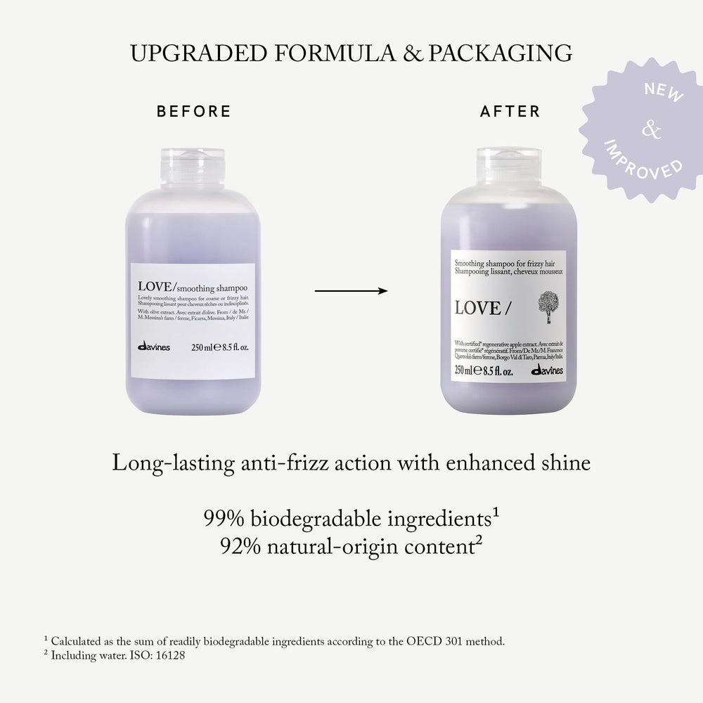 Davines shampoo lather texture demonstrating gentle creamy foam