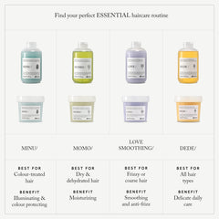 Davines MELU serum displayed on salon shelf showcasing professional salon-grade care