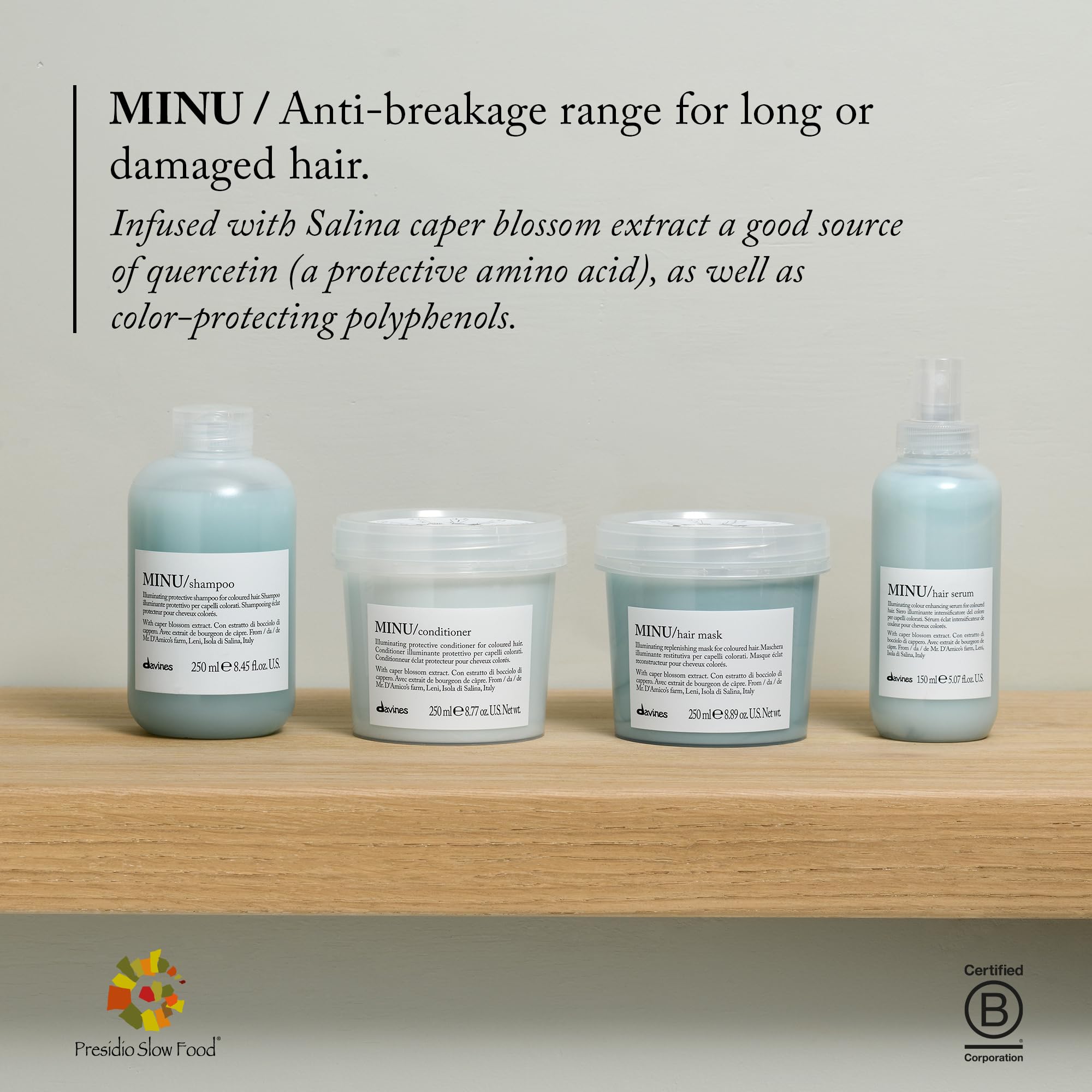 Application in hand of Davines MINU demonstrating easy spread and hydration