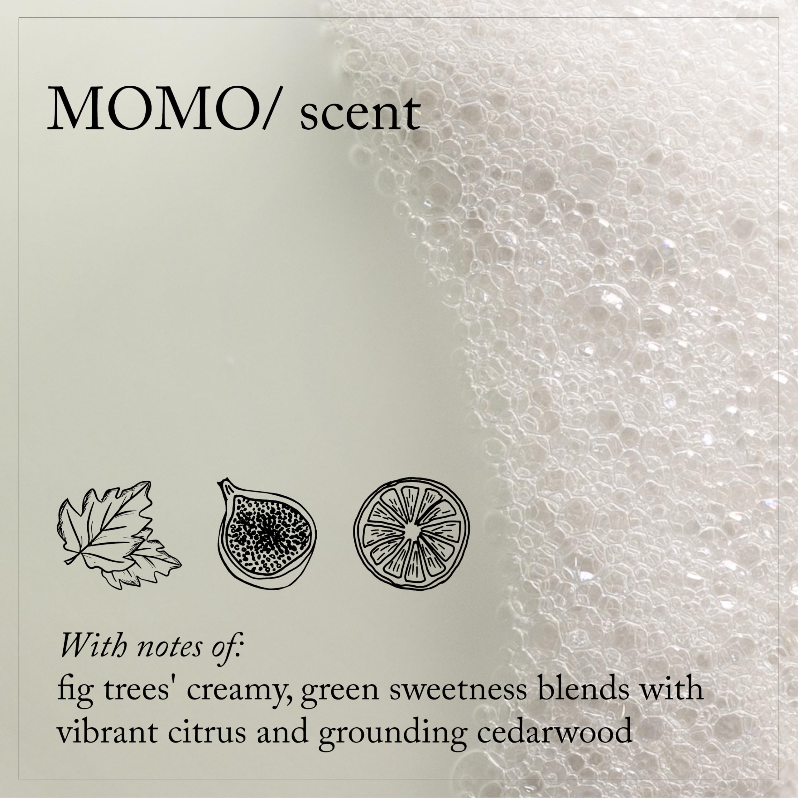 Davines MOMO/ before and after hair showing improved softness and shine