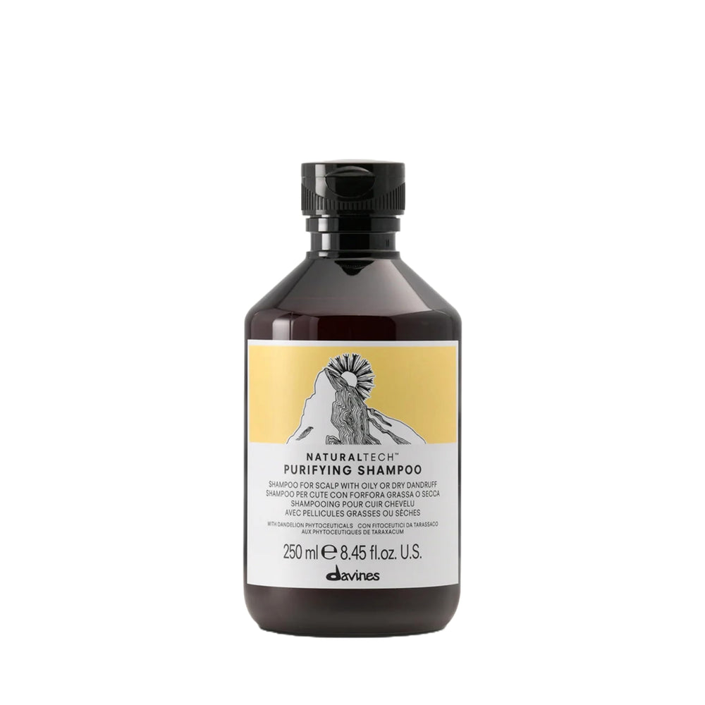 Davines bottle front view showing product name and clarifying benefit