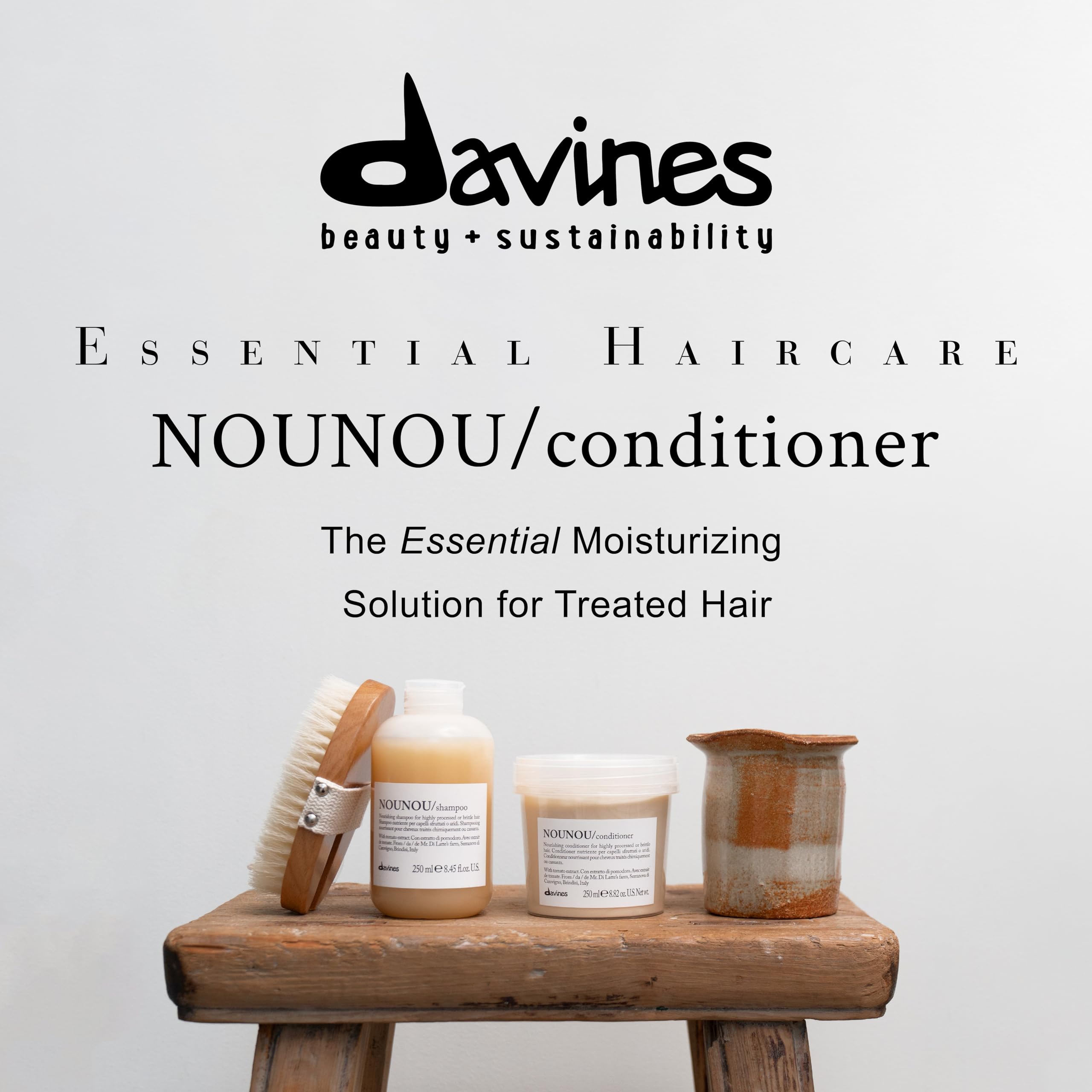 Davines creamy conditioner texture demonstrating rich hydration