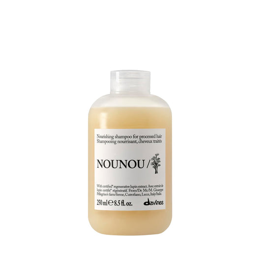 Davines NOUNOU front bottle showing product and softening benefit