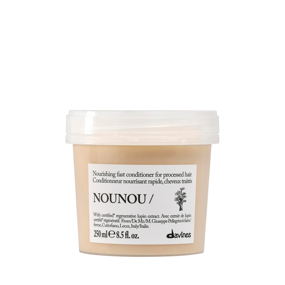 Davines NOUNOU front packaging showing product and benefit of nourishing repair