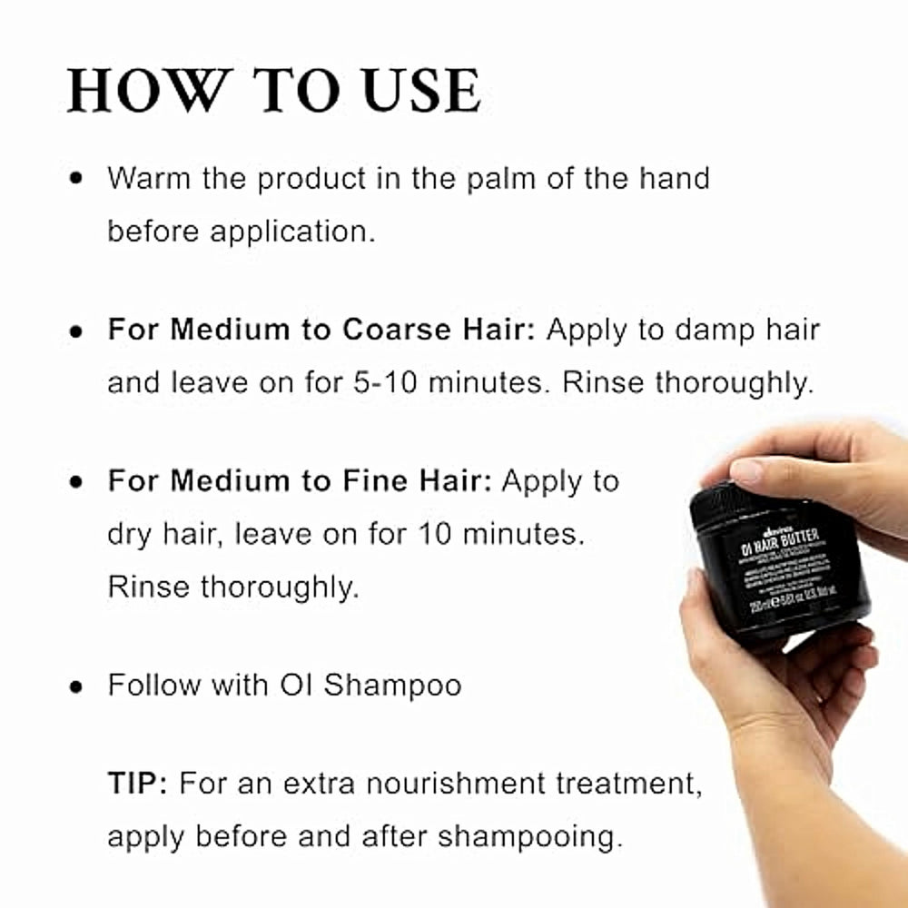 Davines before and after reducing frizz and improving smoothness visually