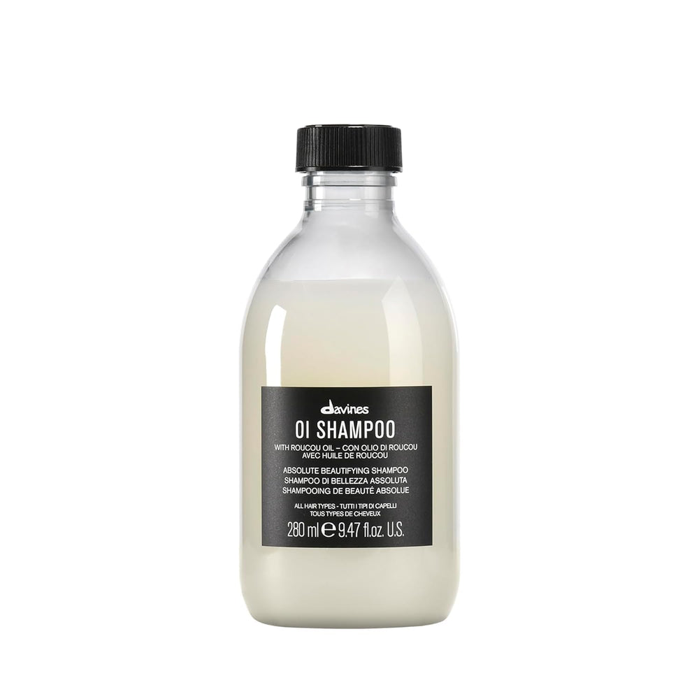Davines OI Shampoo front bottle showing packaging and immediate visual appeal