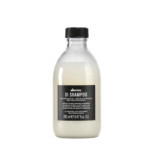 Davines OI Shampoo front bottle showing packaging and immediate visual appeal