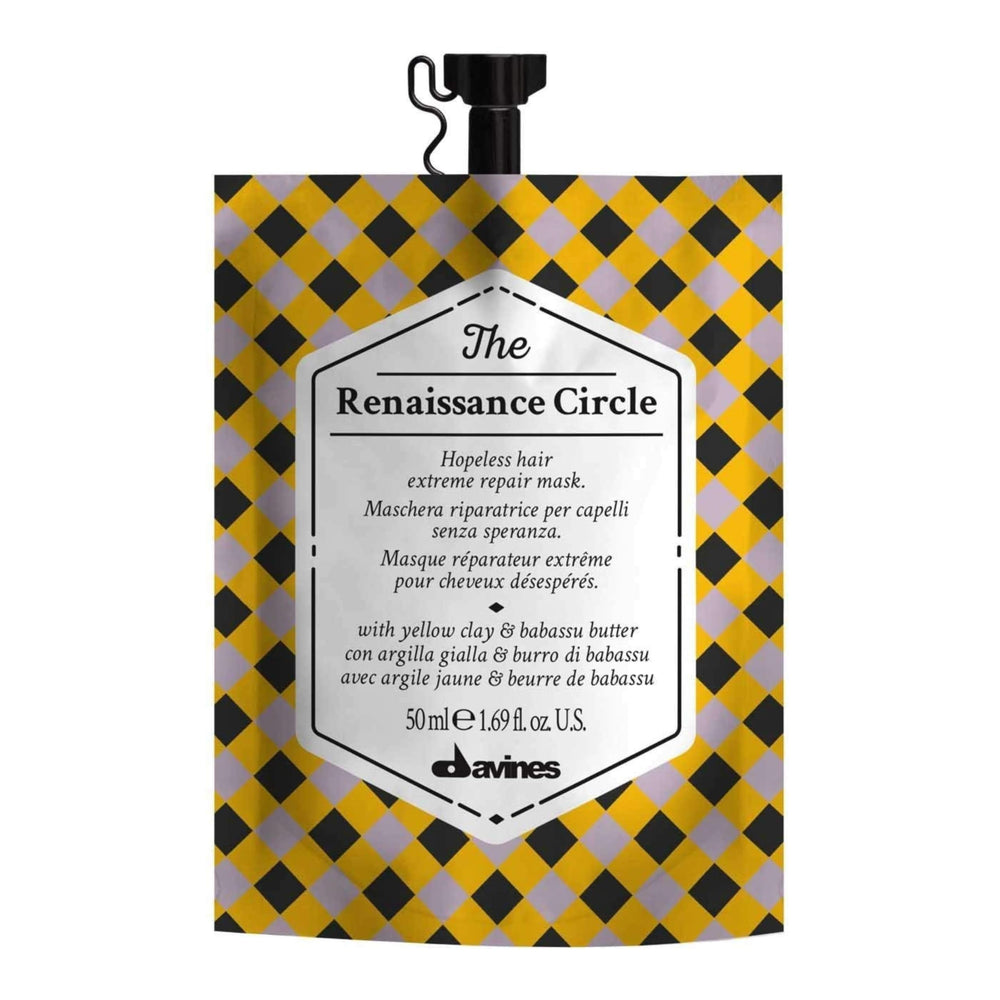 Davines jar front view showing product and restorative benefits