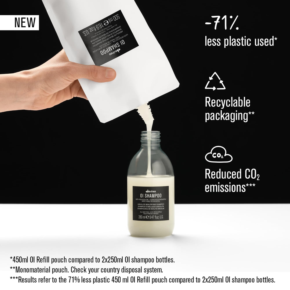 Davines roucou oil close-up highlighting antioxidant ingredient benefit