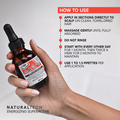davines scalp application demonstration showing targeted massage for improved scalp tone