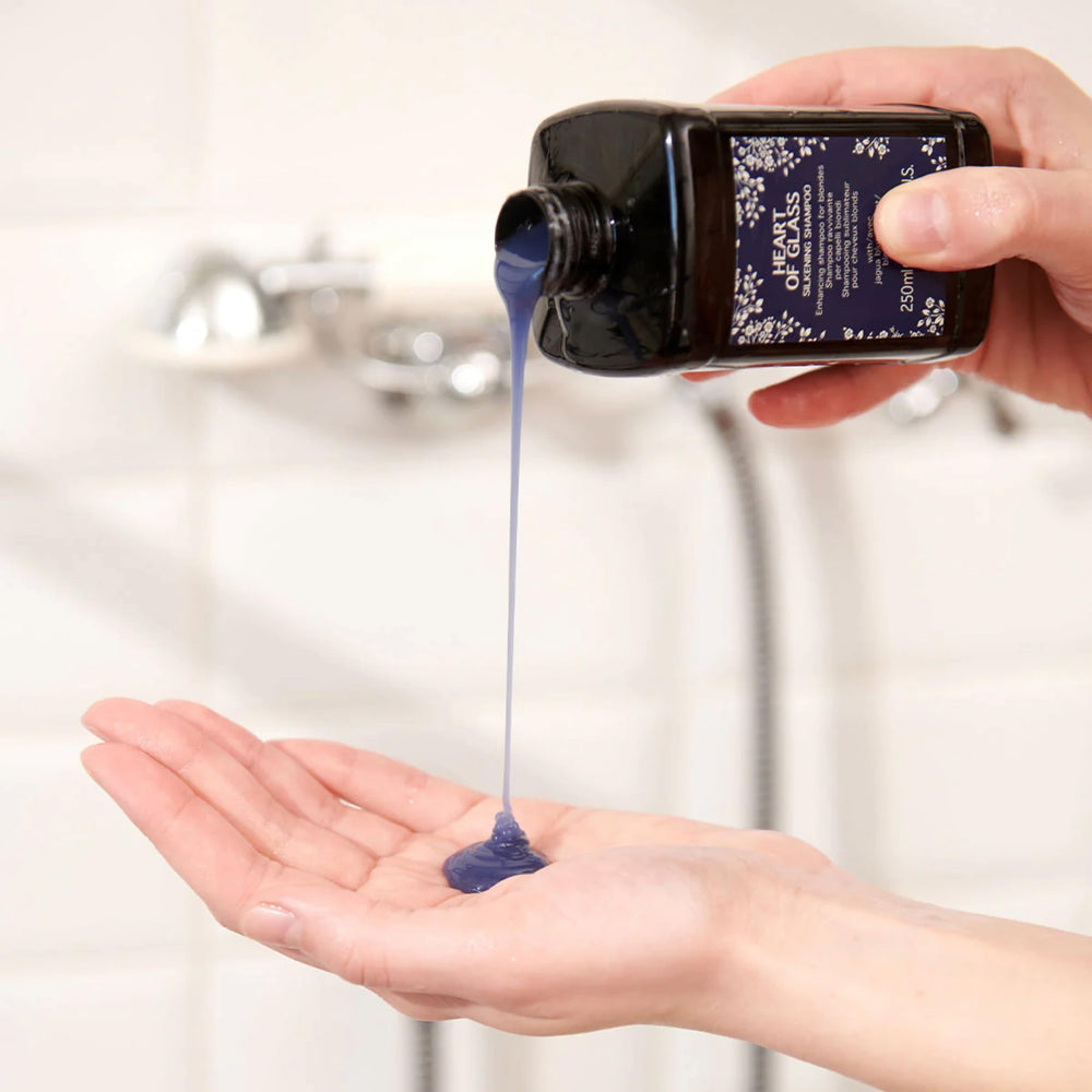 Davines shampoo bottle on shower shelf ready for regular toning use