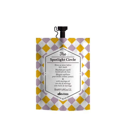 Davines product front packaging showing sleek jar and brand for shelf appeal