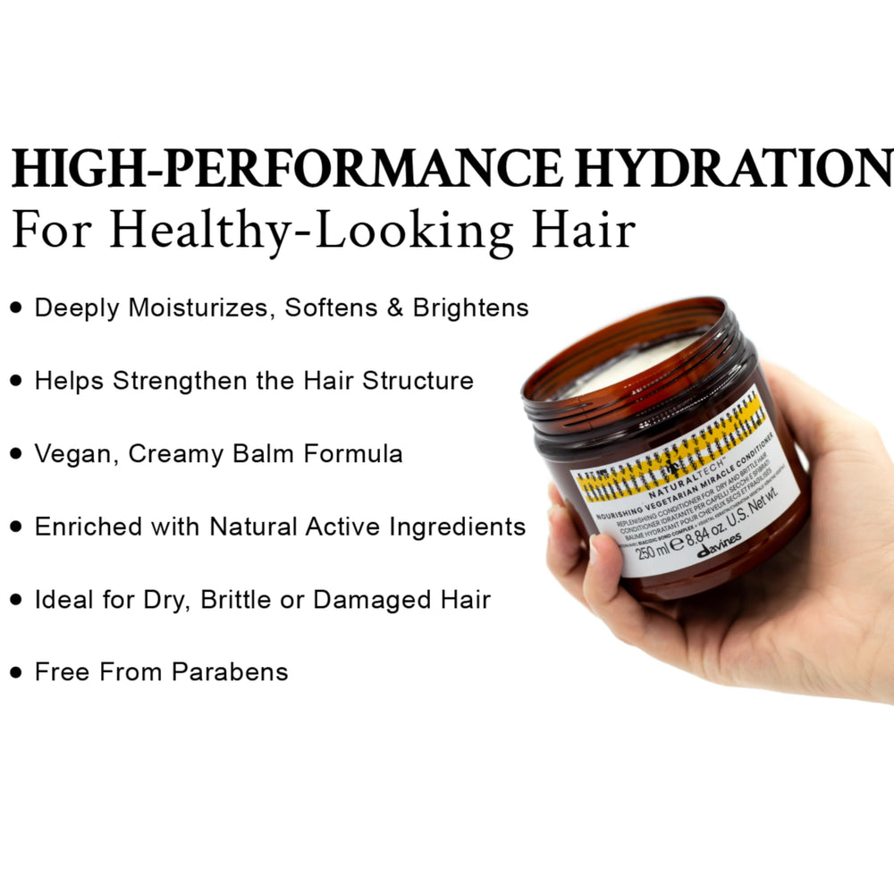 Davines creamy conditioner texture illustrating lightweight hydration