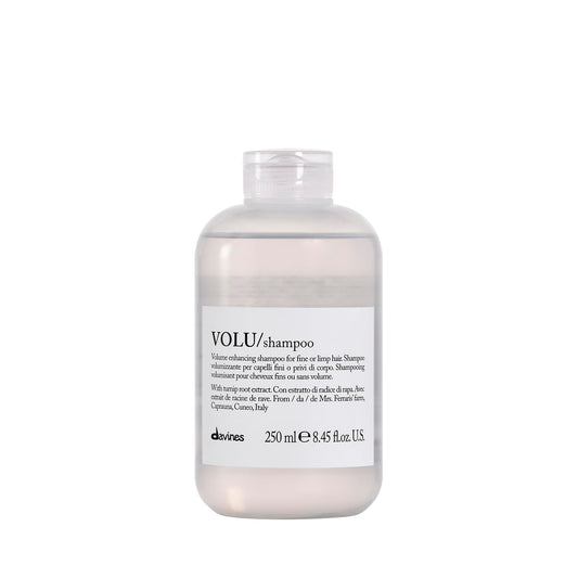 Davines VOLU front packaging showing product and label benefits