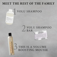 Davines VOLU turnip root extract close-up highlighting natural active