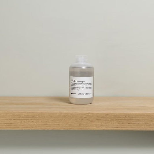 Davines VOLU dispensing gel from the bottle for easy application