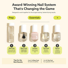 Dazzle Dry swatch on nail wheel showing sheer warm taupe layering benefit