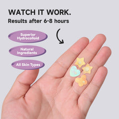 Dazzlook patch on cheek in use demonstrating discreet protection