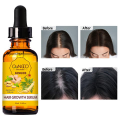 DBEAUTYM before and after hair density comparison showing thicker-looking hair