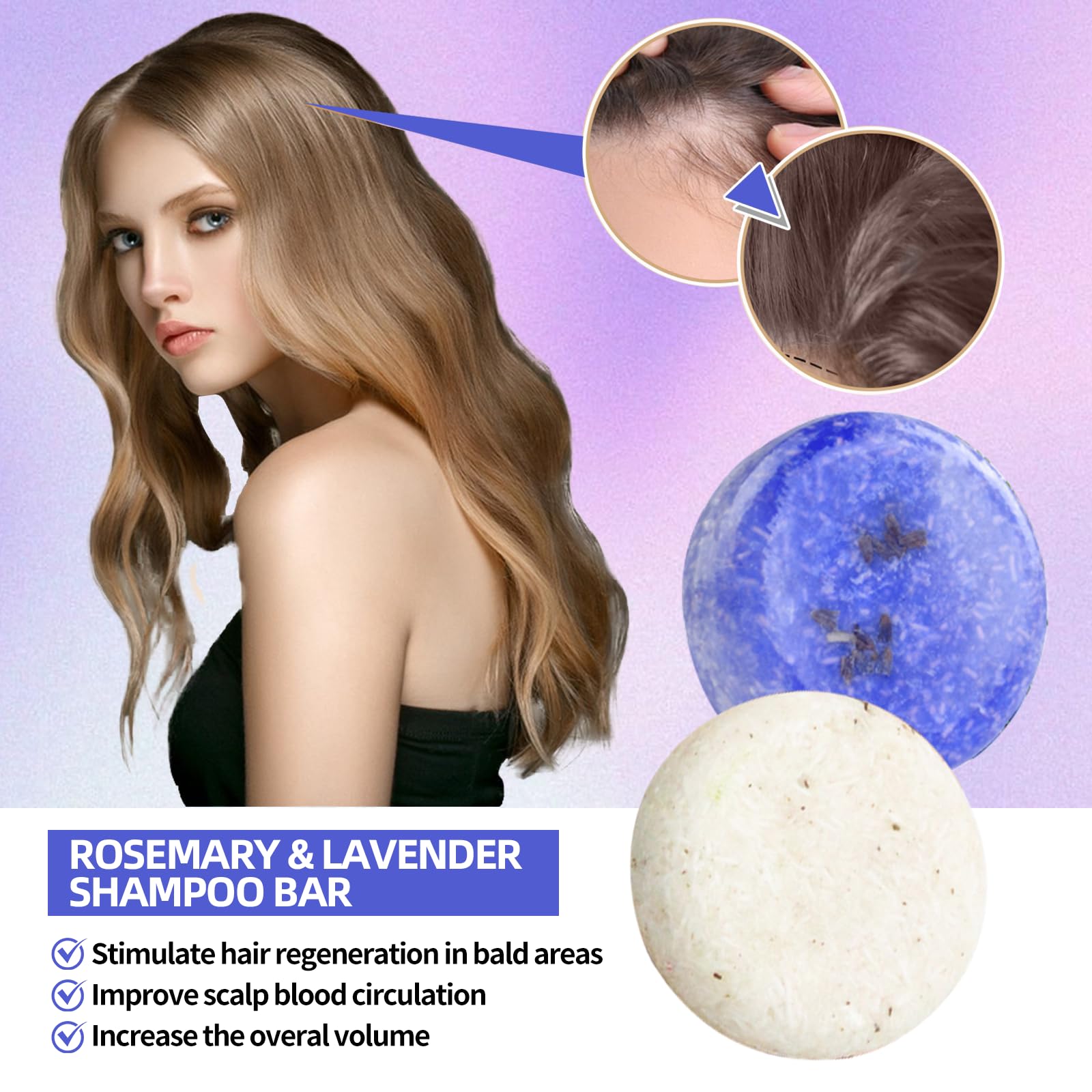 DBEAUTYM rosemary and lavender ingredients arranged to show natural support