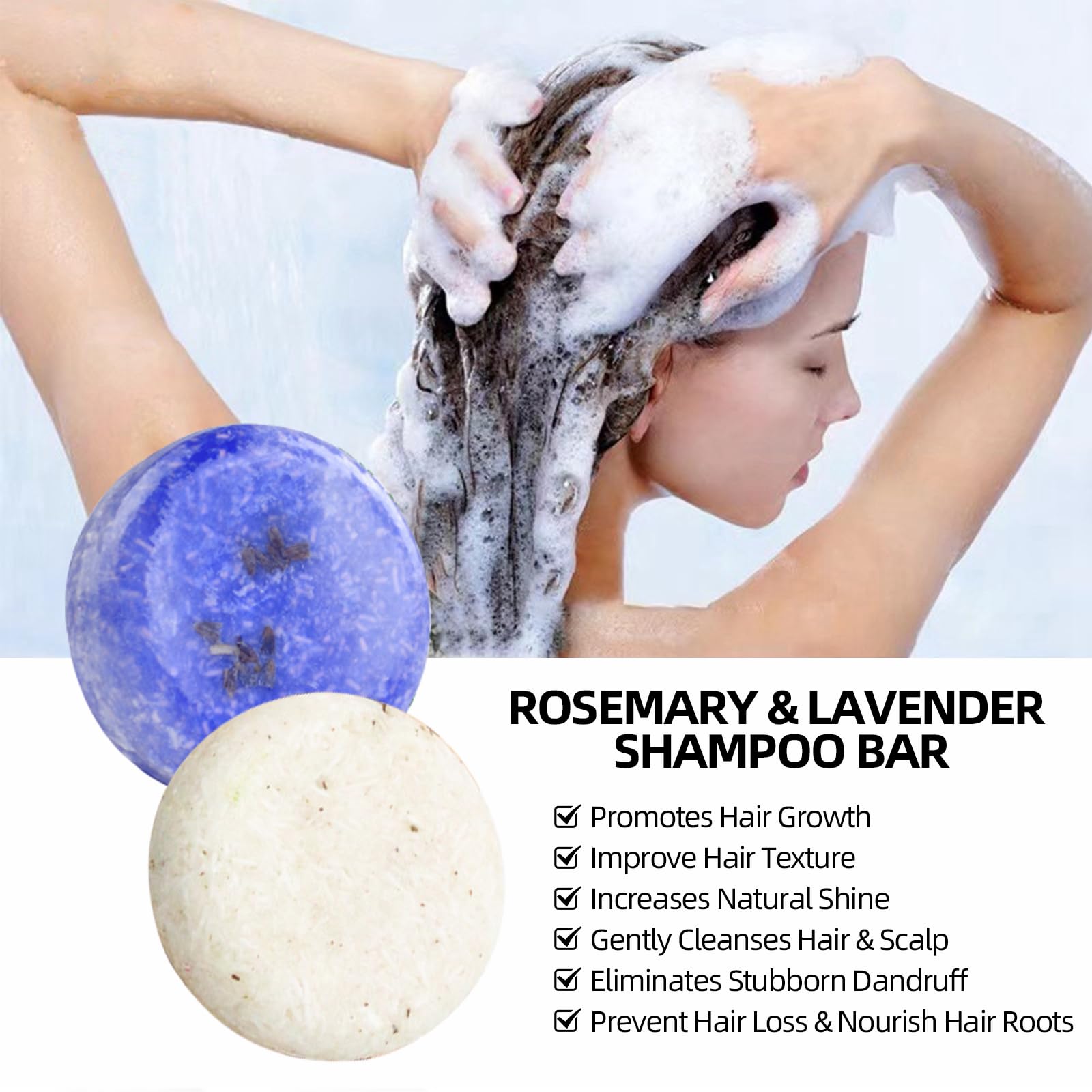 DBEAUTYM lather on wet hair demonstrating effective foam and rinseability