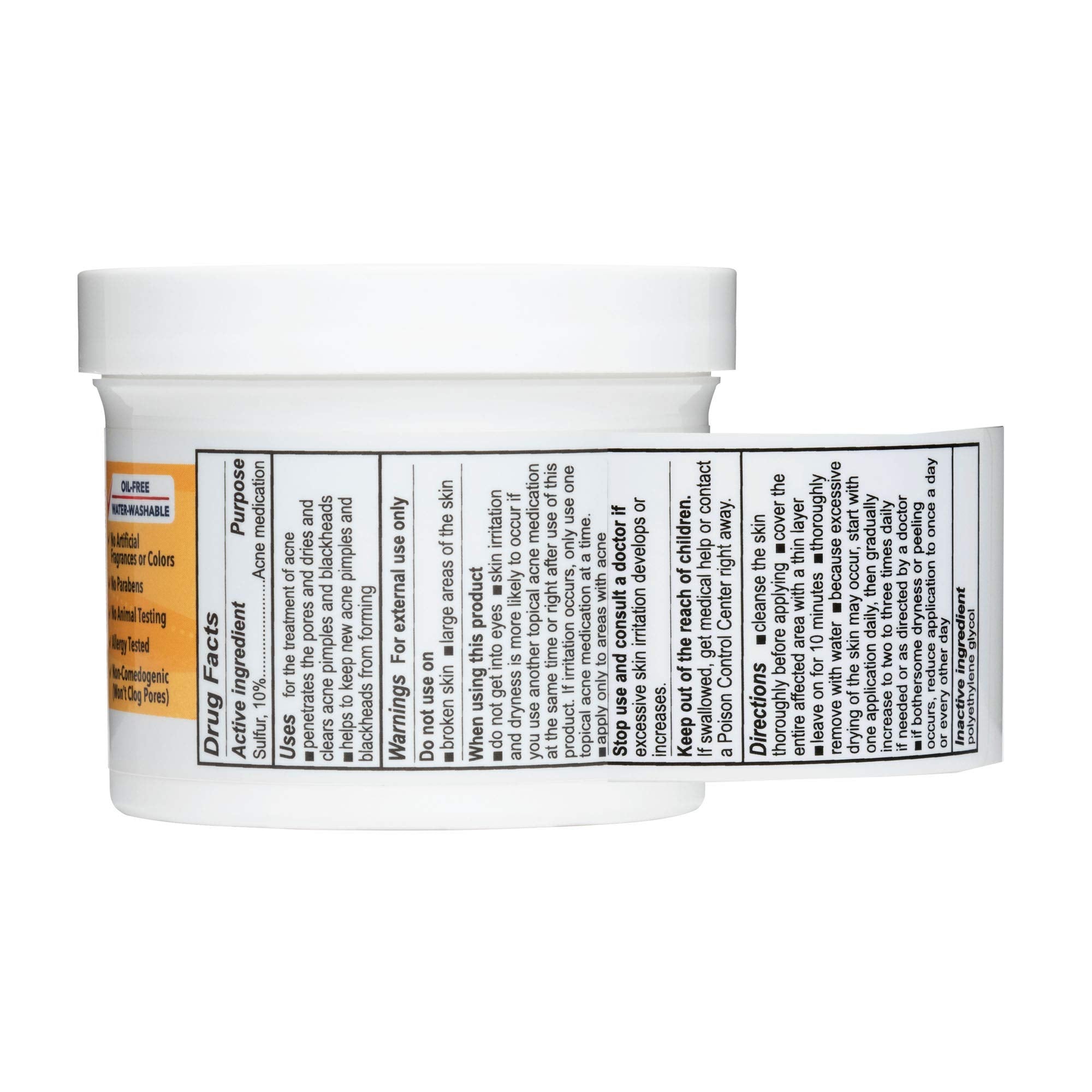 De La Cruz ingredient list and badge emphasizing cruelty-free, made in USA benefits
