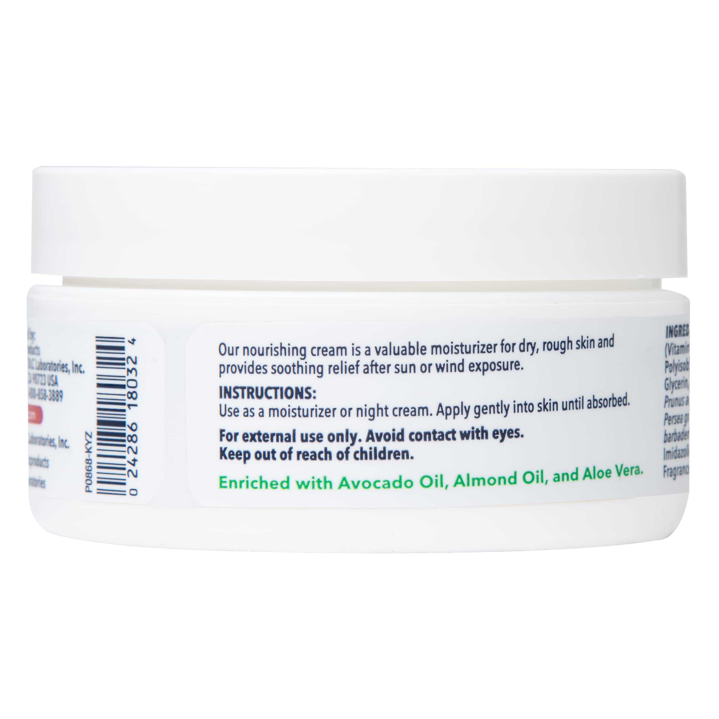 De La Cruz ingredients label with oils and shea butter listed clearly